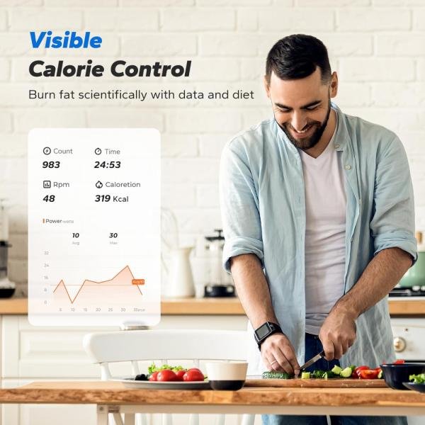 Tabla de equilibrio para adultos, step con bandas de resistencia, portátil con monitor LCD, capacidad de 300 lb, entrenador de equilibrio para entrenamiento de cuerpo completo en el gimnasio en casa. - Imagen 6