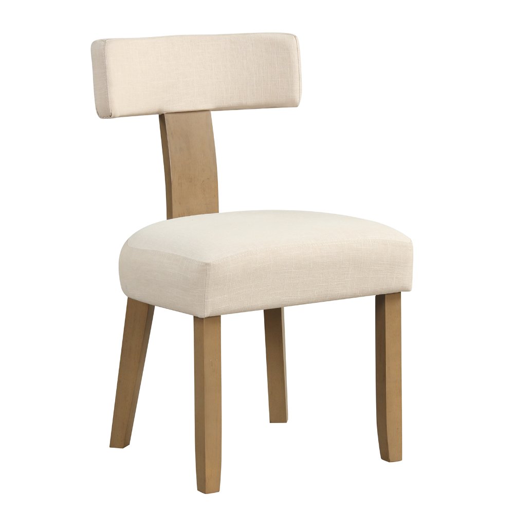 Juego de 2 sillas de comedor con respaldo curvo y asiento acolchado - Imagen 4