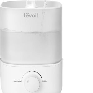 Humidificador Levoit de llenado superior, tanque de 2.5 L, silencioso 28 dB, para dormitorio y habitación grande, fácil de usar y limpiar