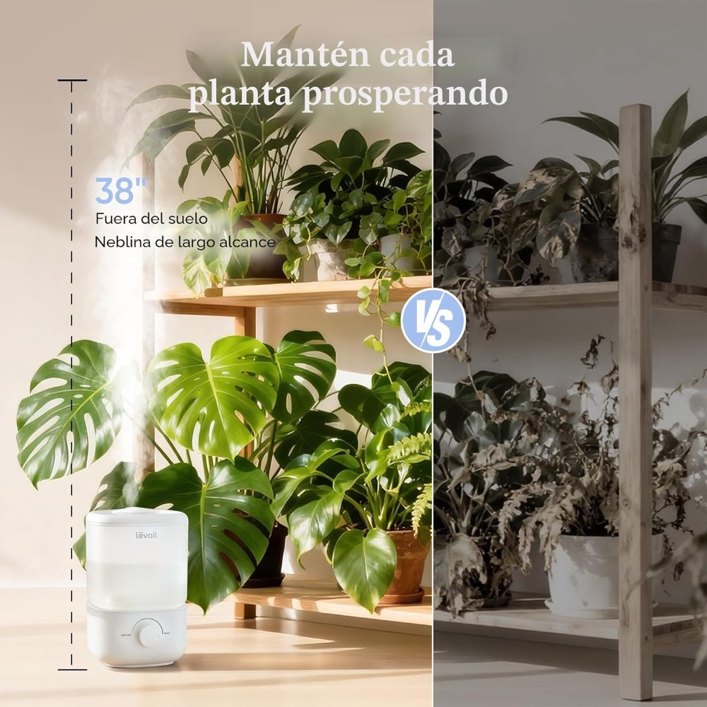 Humidificador Levoit de llenado superior, tanque de 2.5 L, silencioso 28 dB, para dormitorio y habitación grande, fácil de usar y limpiar - Imagen 3