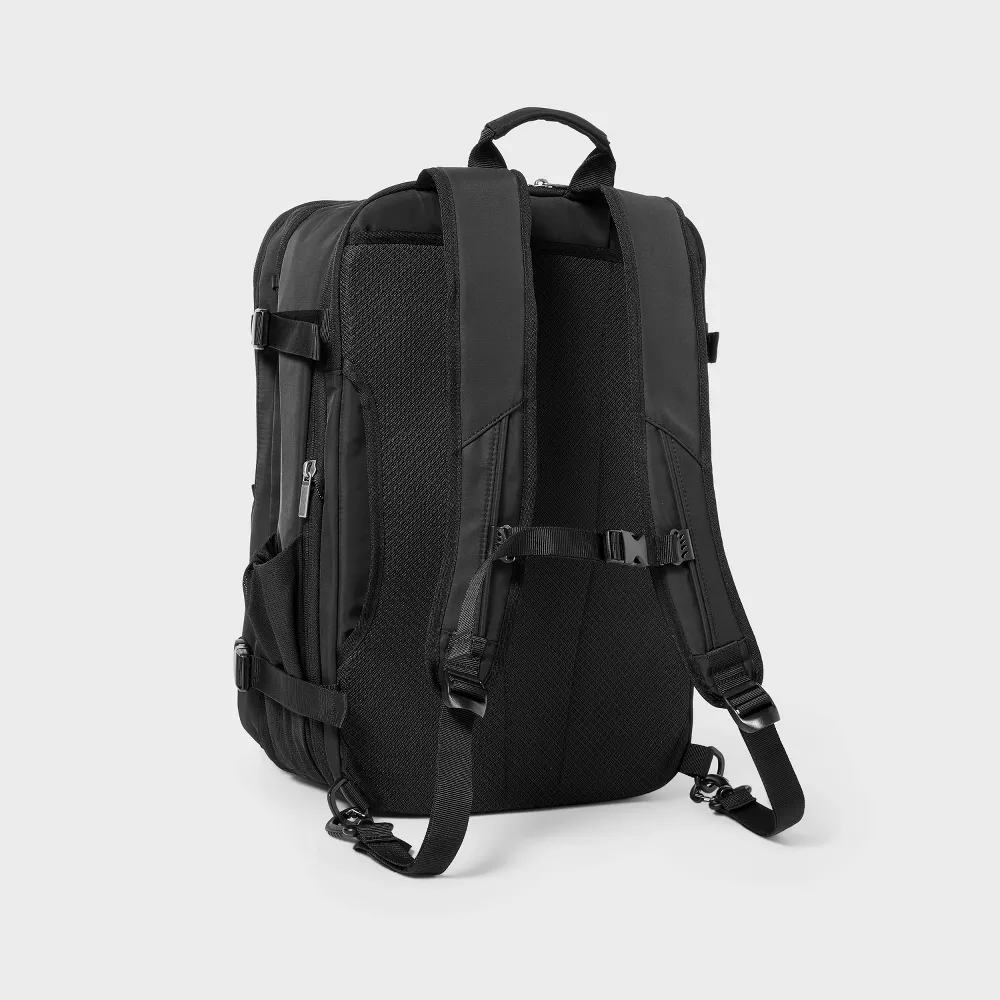 Mochila de viaje 40L con expansión, resistente al agua, para portátil de 15", tejido softside, para hogar y viajes - Imagen 4