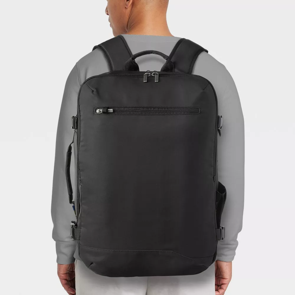 Mochila de viaje 40L con expansión, resistente al agua, para portátil de 15", tejido softside, para hogar y viajes - Imagen 6