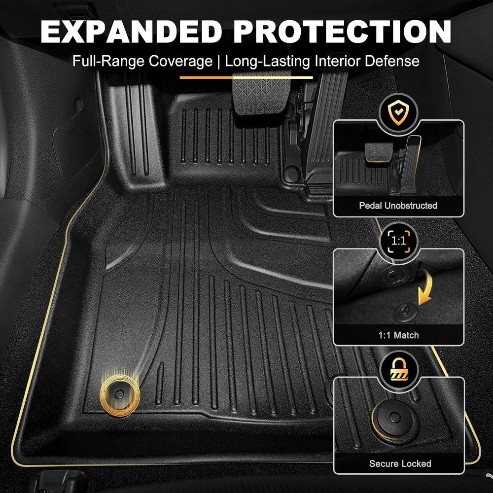 Alfombrillas automotrices para Nissan Altima 2019-2022 2023 2024 2025, tapetes de TPE resistentes para todo tipo de clima, juego completo de revestimientos originales de primera - Imagen 4