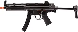 Réplica de Airsoft H&K MP5A5, disparo semi/automático, hop-up ajustable, 375 fps, cargador 200 BBs, licencia oficial