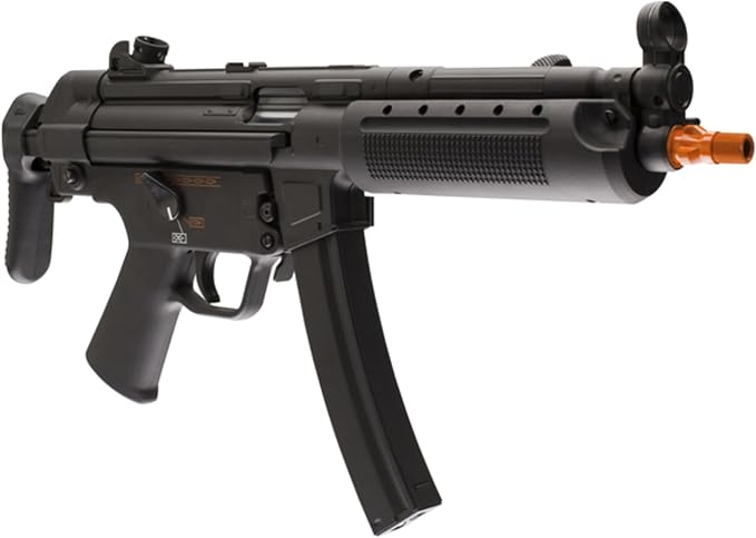 Réplica de Airsoft H&K MP5A5, disparo semi/automático, hop-up ajustable, 375 fps, cargador 200 BBs, licencia oficial - Imagen 2