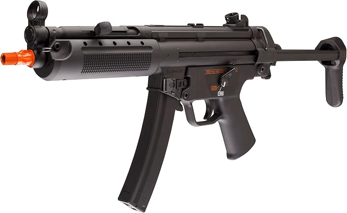 Réplica de Airsoft H&K MP5A5, disparo semi/automático, hop-up ajustable, 375 fps, cargador 200 BBs, licencia oficial - Imagen 4