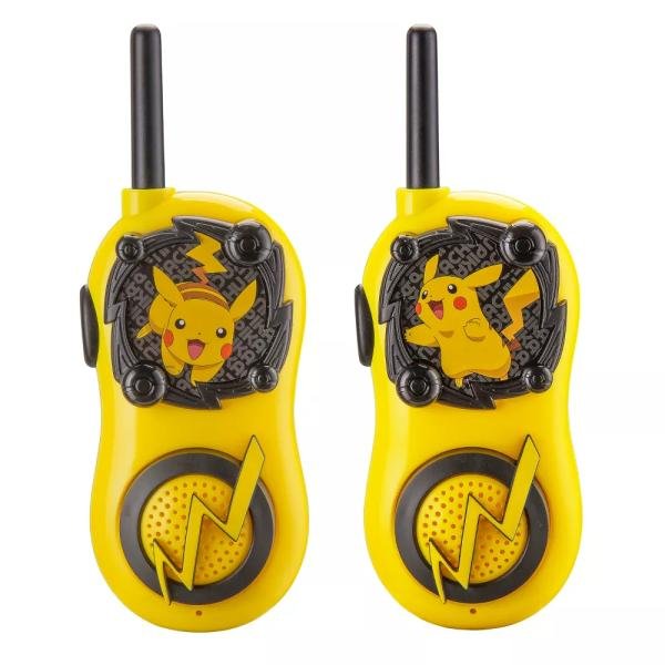 Walkie Talkies Pokemon Pikachu 2-way Radios, largo alcance, para niños, hogar y viajes