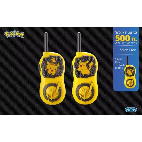 Walkie Talkies Pokemon Pikachu 2-way Radios, largo alcance, para niños, hogar y viajes - Imagen 4