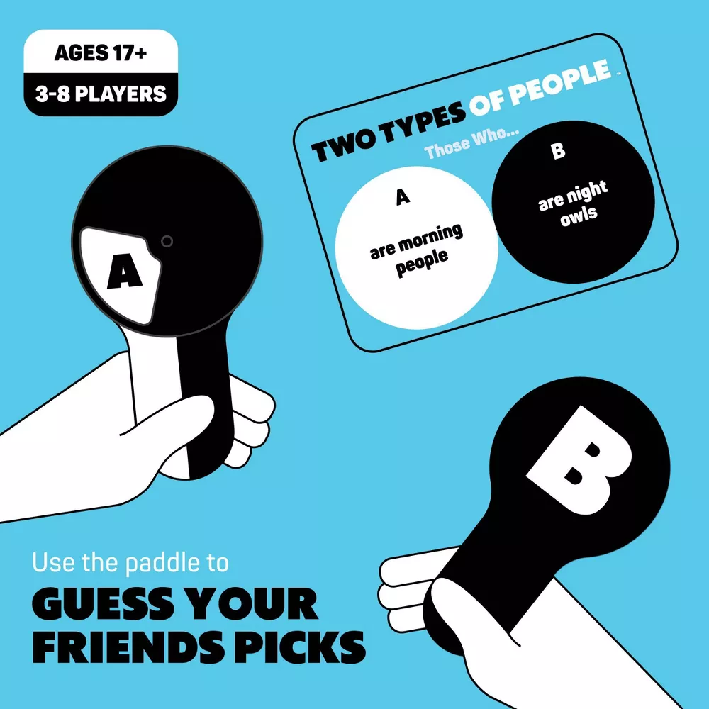 Juego de cartas para adultos Dos Tipos de Personas, 300 tarjetas, 7 paletas de respuesta, para fiestas y viajes - Imagen 2