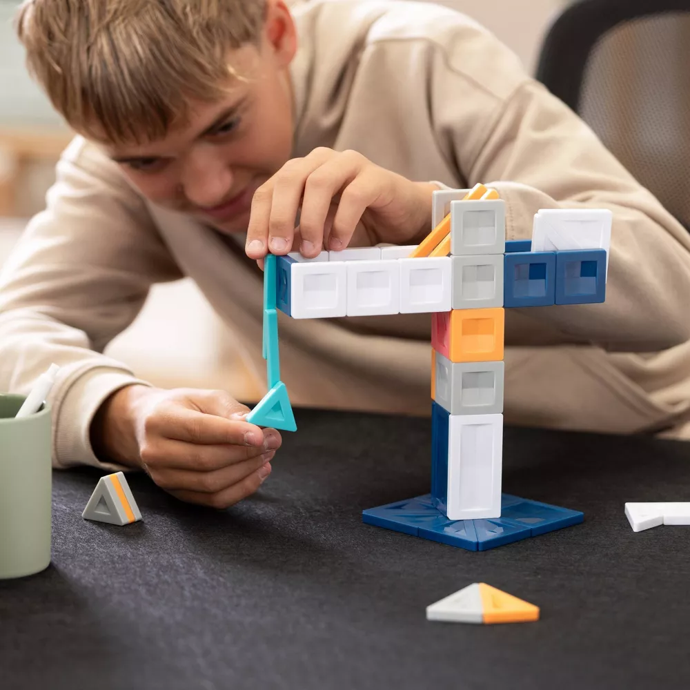 Juego de construcción magnético CONNETIX PRO, 70 piezas, para pensamiento creativo, para niños mayores de 8 años - Imagen 3
