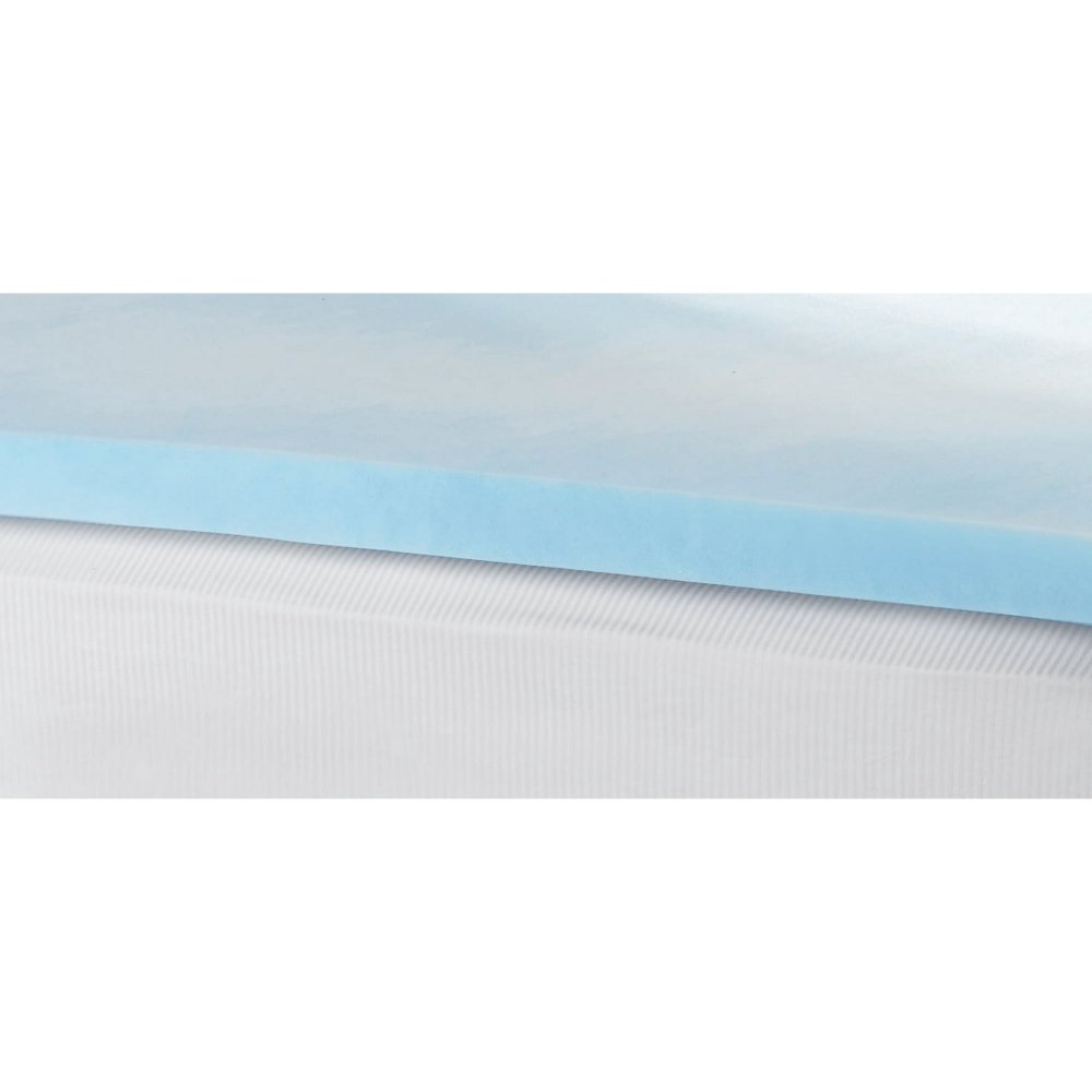 Cubrecama de Memory Foam Mainstays, 2 pulgadas de grosor, tamaño King, con remolino azul, para mayor confort y durabilidad - Imagen 5