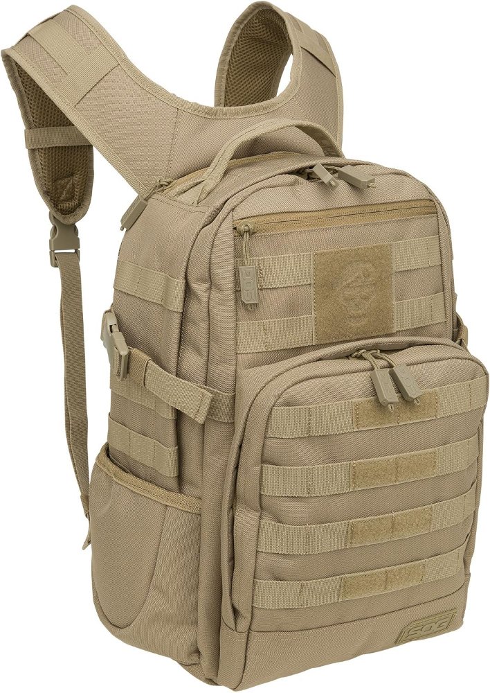 Mochila táctica SOG Ninja 24.2L, repelente al agua, diseño modular con compartimentos, correas MOLLE, bolsillo para hidratación, para viajes y senderismo - Imagen 4