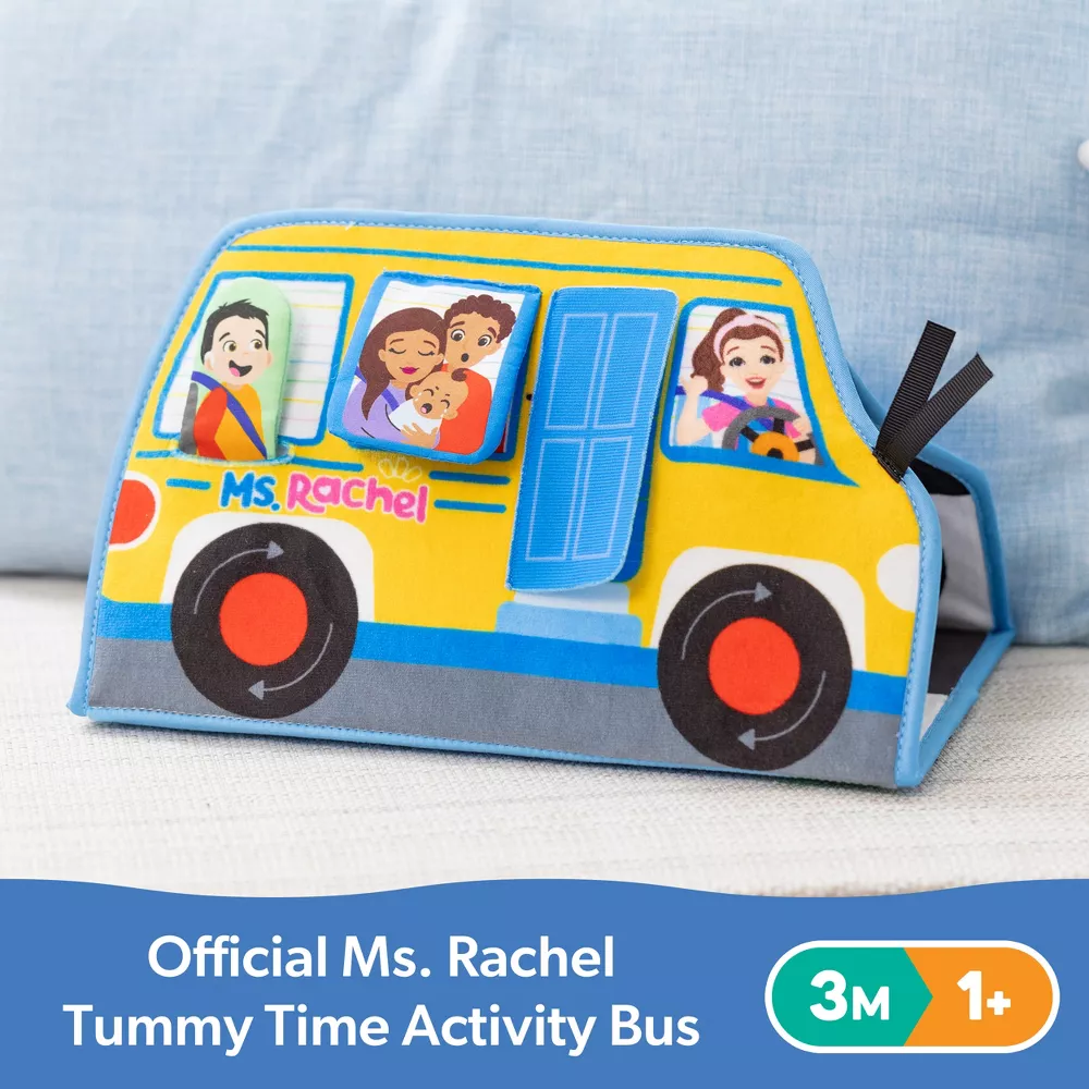 Juguete de actividad Ms. Rachel Tummy Time Bus, para bebés, interactivo y educativo - Imagen 3